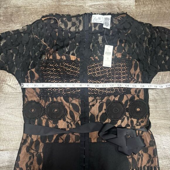 Beguile by Byron Lars x Anthropologie Carissima Black Sheath Dress Size 10 NWT - Picture 8 of 10